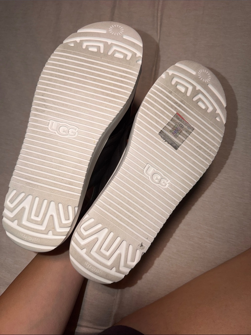 UGG Black Quilted Crossover Slingback Sandals - Picture 2 of 5